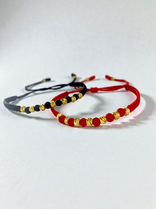 PAR PULSERAS DIAMANTADAS & NEOPRENO #4