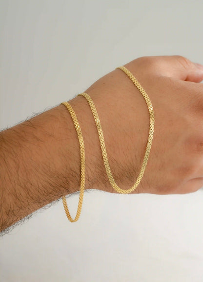 PULSERA TEJIDO CHINO ITALY925🇮🇹 16cm (3mm)