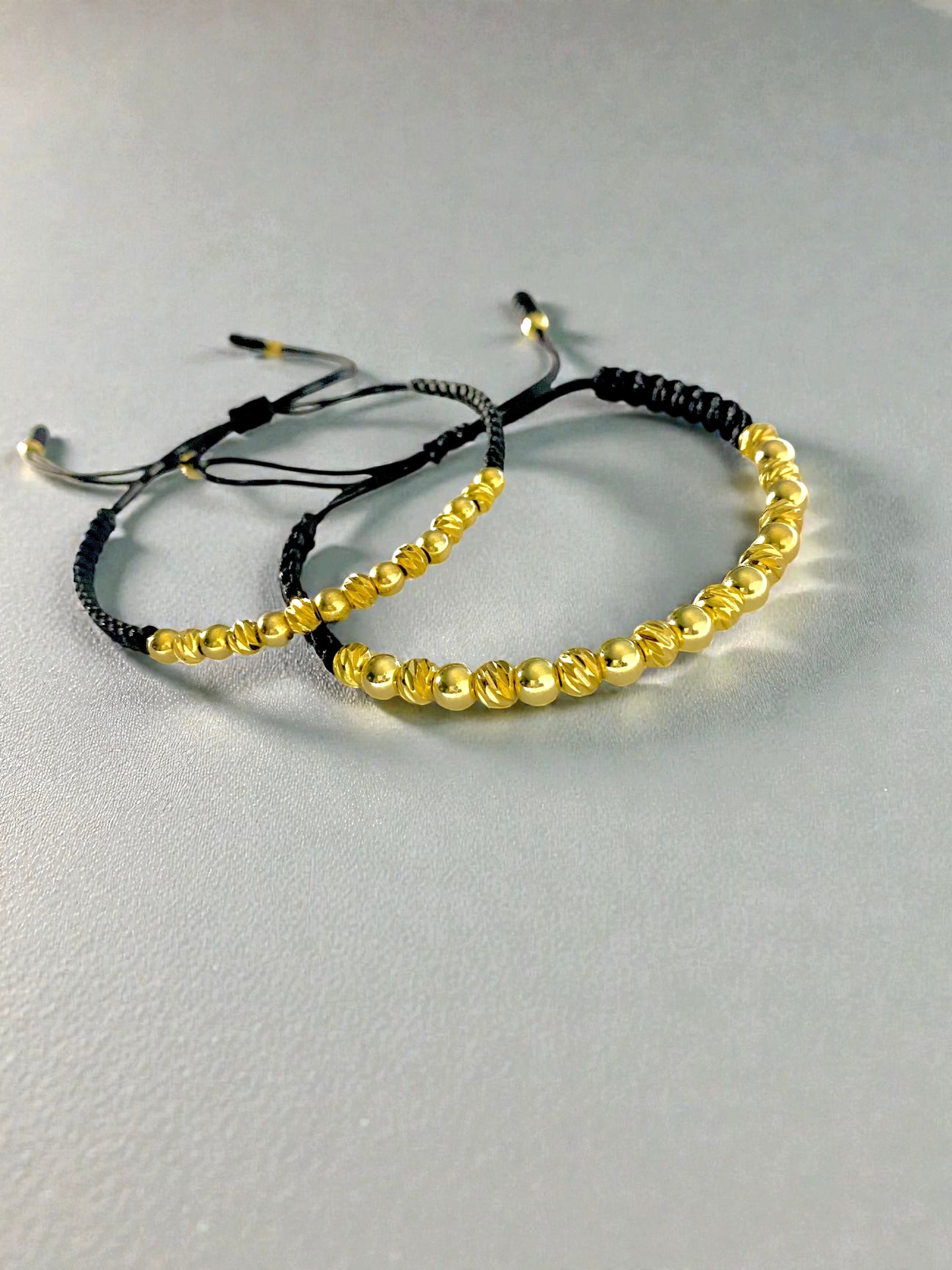 PAR PULSERAS DIAMANTADAS INTERCALAS G&P