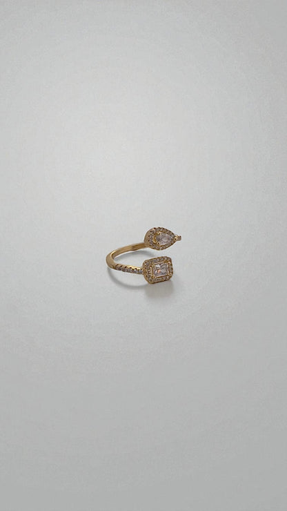 ANILLO EXCLUSIVO GOTA CUADRADO