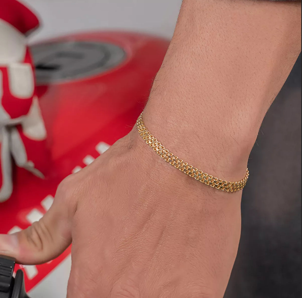 PULSERA TEJIDO CHINO DOBLE CARRIL