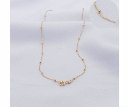 CADENA ARGOLLA CON BALÍN 2mm.