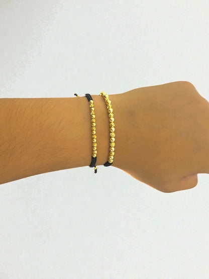 PAR PULSERAS DIAMANTADAS INTERCALAS G&P