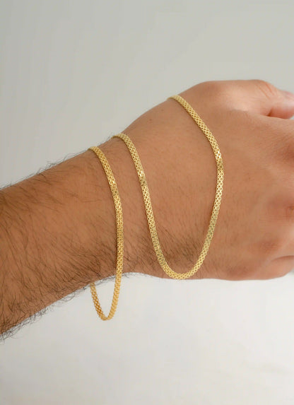 PULSERA TEJIDO CHINO ITALY925🇮🇹 19.5cm (3mm)